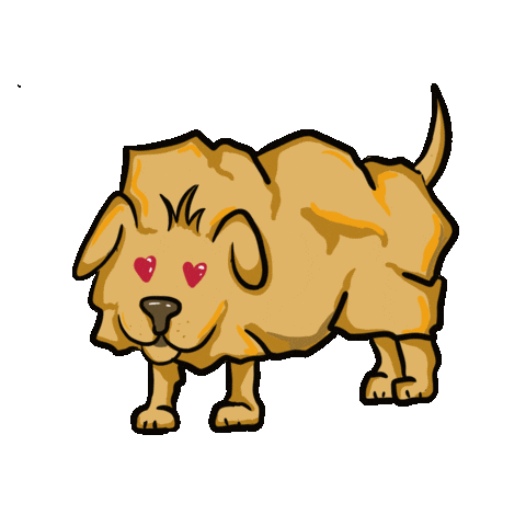 Comic Dog Sticker by Ivonne Rode