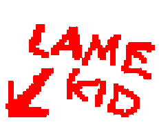 Insult Lame Kid Sticker by Homestuck