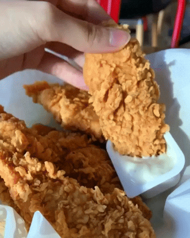 Fried Chicken Dip GIF by KFC Singapore