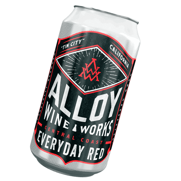 Red Wine Alloy Sticker by Tin City Cider Co.