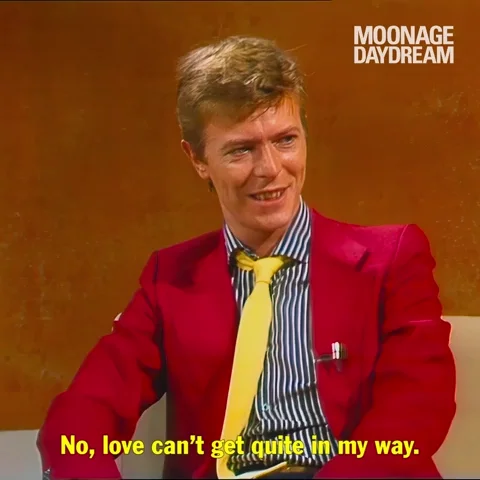 David Bowie Love GIF by MOONAGE DAYDREAM
