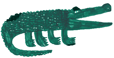 Crocodile Croc Sticker by Variety Hour Studio