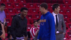 golden state warriors hello GIF by NBA