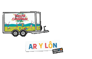 Teithio Sticker by Cyngor Gwynedd