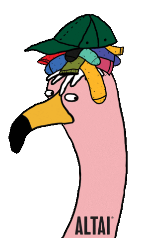 Look Flamingo Sticker by Altai Company