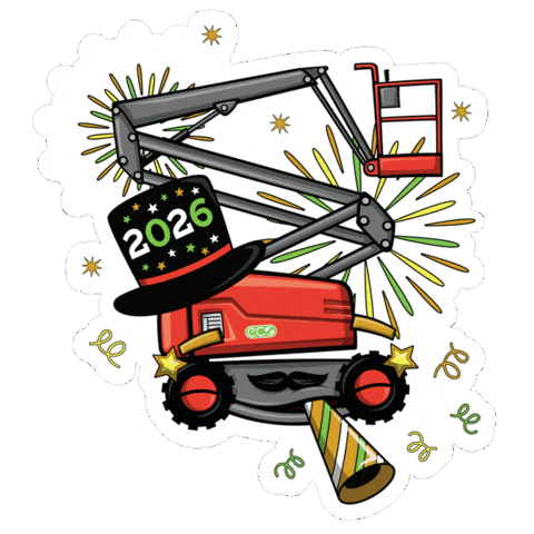 New Year Boom Sticker by Skyjack