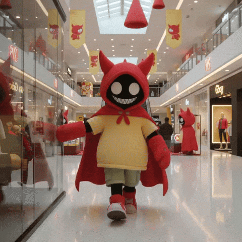 Red Hood Mascot GIF by G*BOY