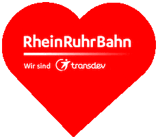 Heart Train Sticker by RheinRuhrBahn