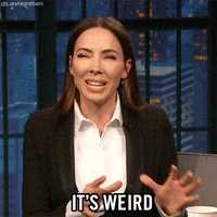 seth meyers it's weird GIF by Late Night with Seth Meyers