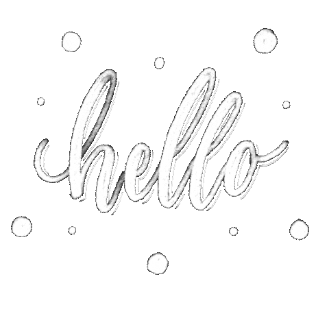 Chalk Hello Sticker