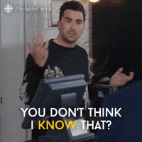 you dont think i know that schitts creek GIF by CBC