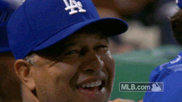 Los Angeles Dodgers Lol GIF by MLB