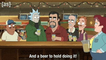 Rick And Morty Cheers GIF by Adult Swim