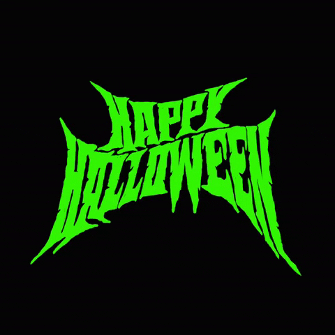 xulididit halloween typography 2020 spooky GIF