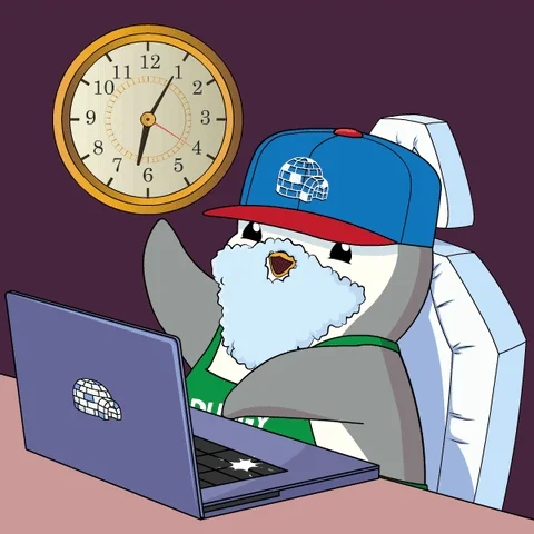 Working Work Work Work GIF by Pudgy Penguins