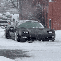Chevrolet Corvette Snow GIF
