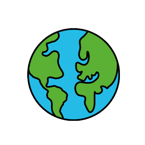 earth globe Sticker by Examenbundel