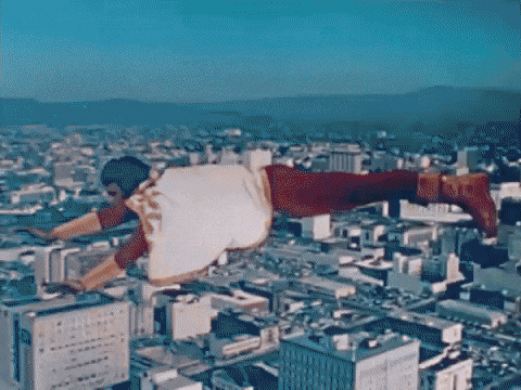 Flying Captain Marvel GIF by Warner Archive - Find & Share on GIPHY