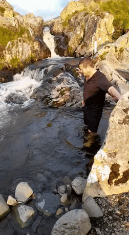 Waterfall Wild Swimming GIF by Alba Campers