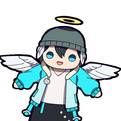 Happy Angel Sticker