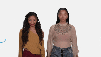 roll with it chloe x halle reaction pack GIF
