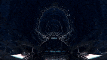 alien tunnel GIF by robob3ar