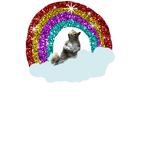 rainbow raining GIF