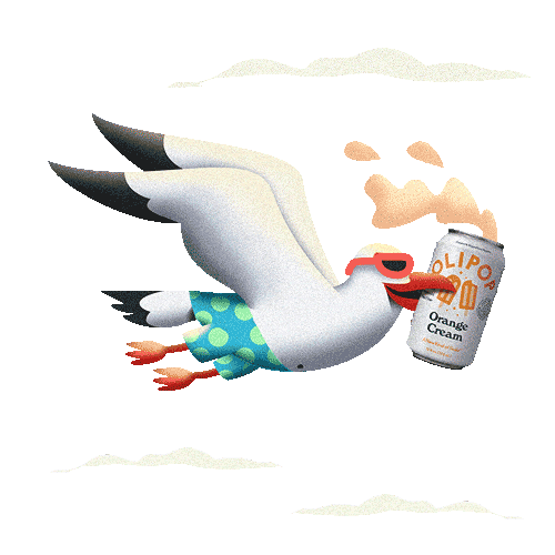 Orangecream Sticker by OLIPOP