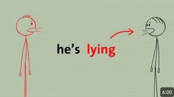 Hes Lying GIF