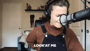Look At Me Sarah GIF by WAVE Podcast Network