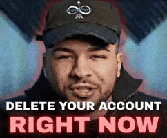 Irony Delete Your Account GIF