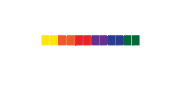 Rainbow Celebrate Sticker by smileyhound