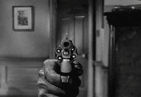 alfred hitchcock gun GIF by Maudit