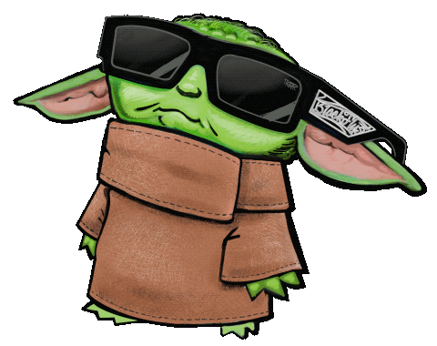 Babyyoda Sticker by Black Flys for iOS & Android