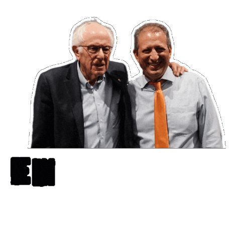 Bernie Sanders Sticker by Brad Lander