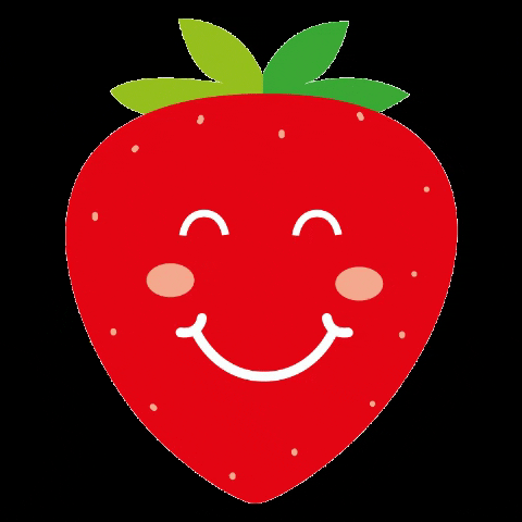 emco_cz red yum fruit strawberry GIF