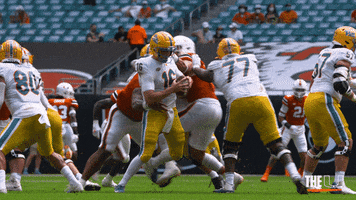 College Football Tackle GIF by Miami Hurricanes