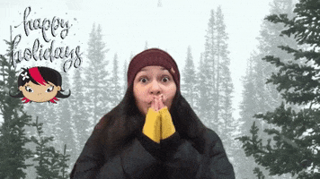 Let It Snow Happy Holidays GIF by TechGirlz