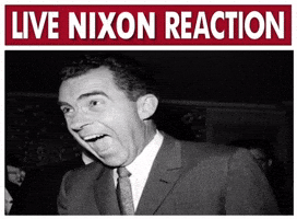 Excited Richard Nixon GIF
