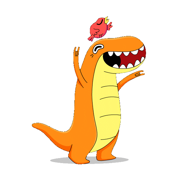 T Rex Dinosaur Sticker By Youtube Kids For Ios Android Giphy