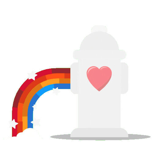Rainbow Love Sticker by Chris Gannon