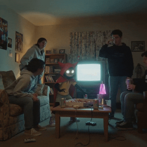 House Party Laughing GIF by G*BOY