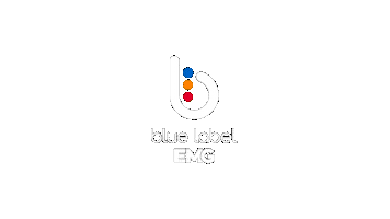 Blue Label Sticker by EMG Netherlands