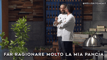 chef pancia GIF by Hell's Kitchen Italia