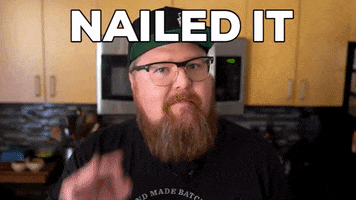 Nailed It GIF by Hoff & Pepper