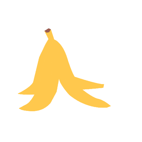 Banana Peel Sticker by kokoza