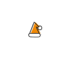 Santa Hat Christmas Sticker by The Bloc