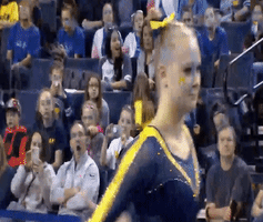 michigan women's gymnastics GIF by Michigan Athletics