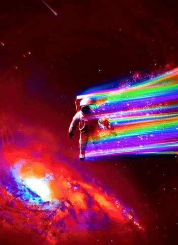 cosmic astronaut GIF by Lumi