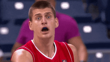 Shocked Denver Nuggets GIF by FIBA